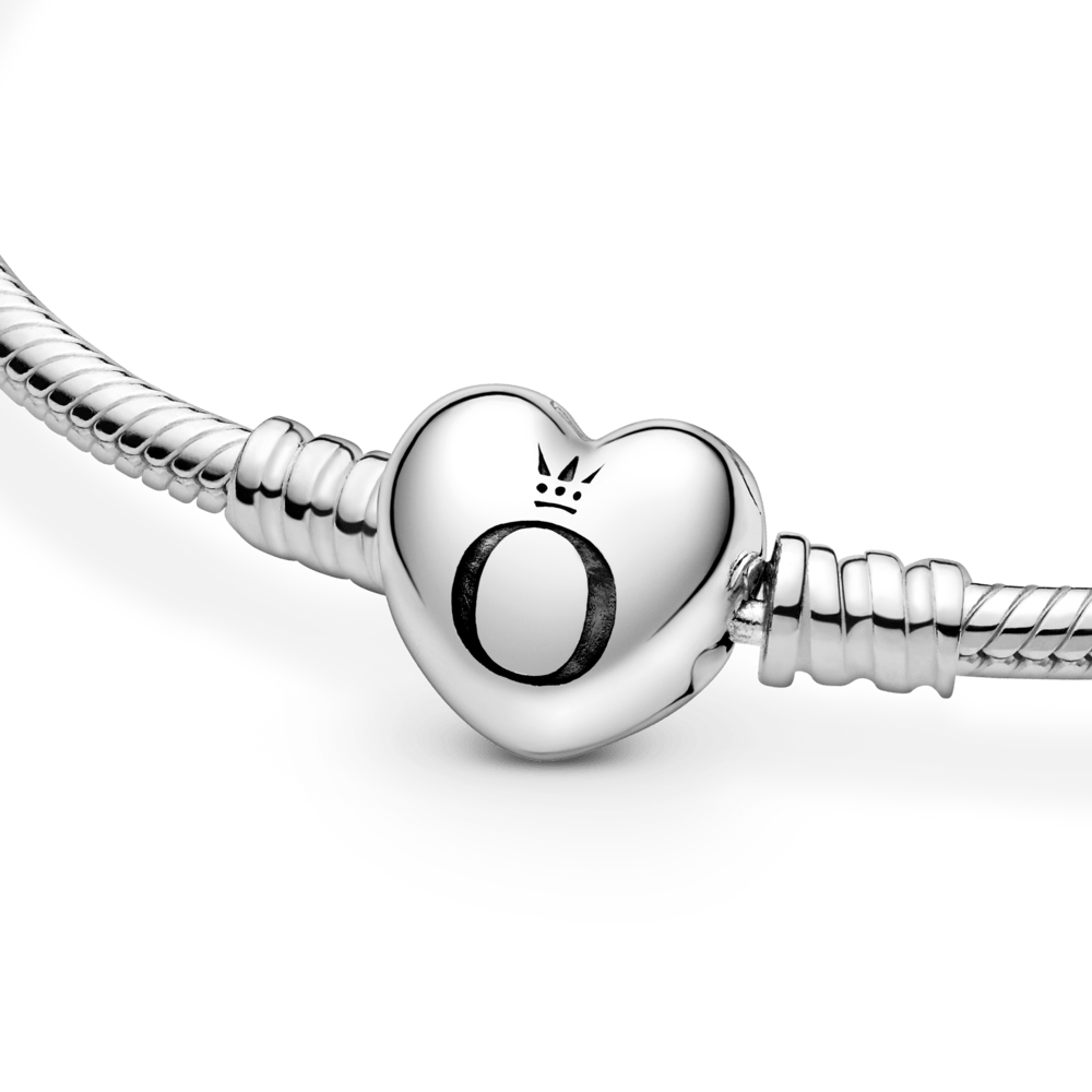 Brazalete Pandora Moments Cadena de Serpiente con Broche de Corazón